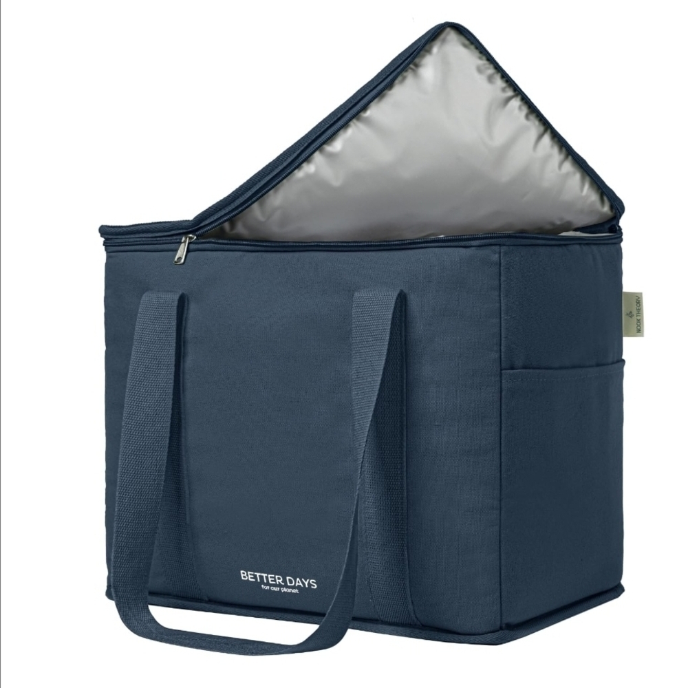 Blue Insulated Tote Bag